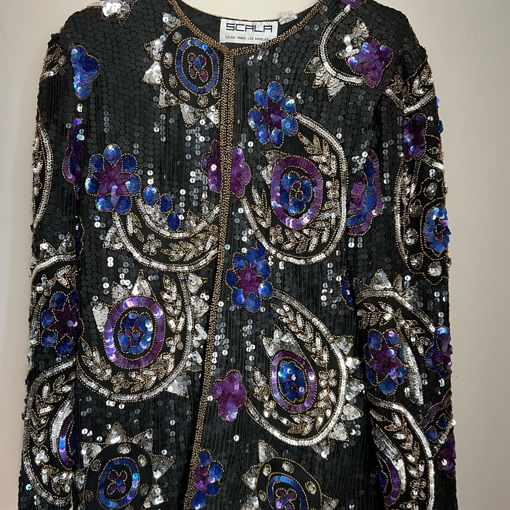 Scala Sequin jacket Size M